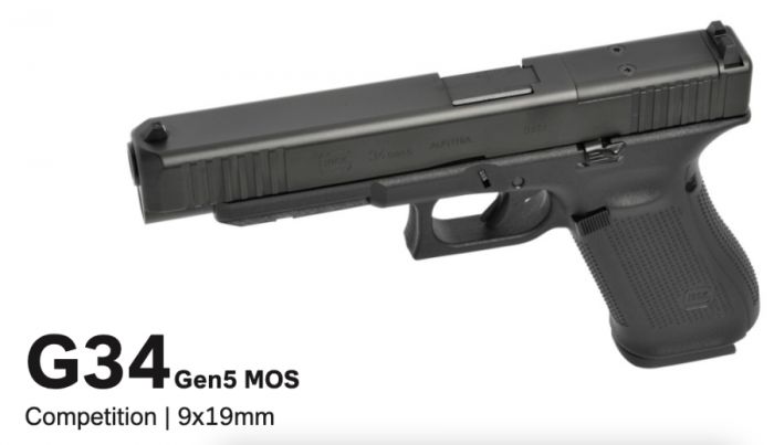 Glock 34 Gen 5 MOS 9mm Long Slide pistol NEW! SALE