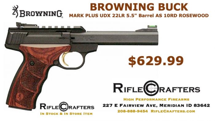 BROWNING BUCK MARK PLUS UDX 22LR 5.5&quot; 10RD