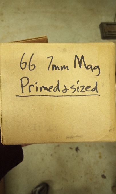 7mm Rem Mag Dies, Primed brass, Un-prepped brass