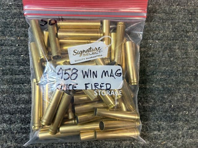 Brass, 458 Win Mag, R/P, once fired