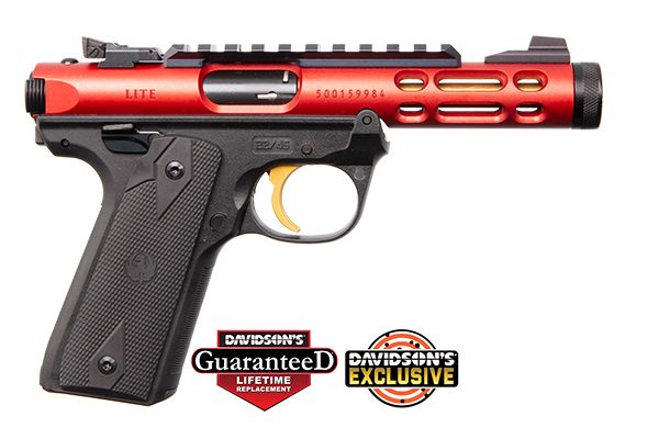 Ruger Mark IV 22/45 Lite 22LR 4.4 Red, 2 Mags 10+1