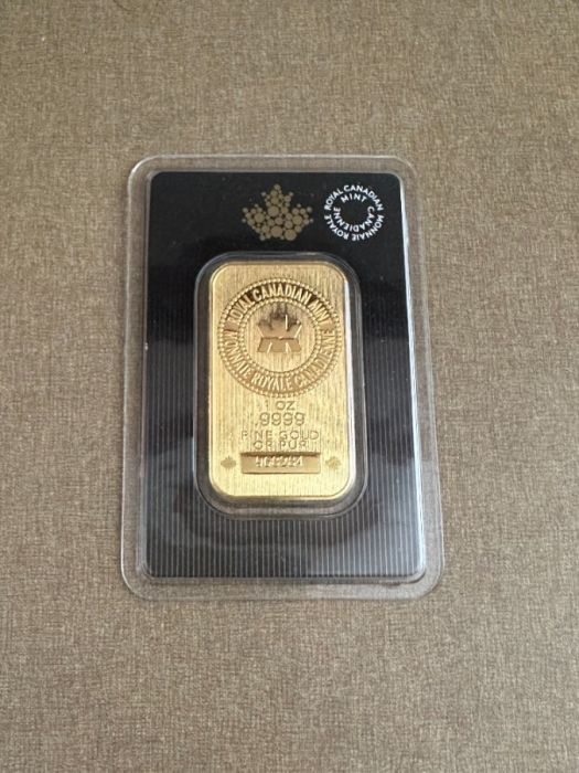 Royal Canadian Mint Gold Bar 1 oz .9999 gold