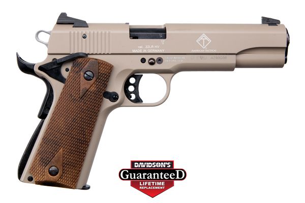 ATI GSG 1911 22LR 10+1 Tan Walnut Grips Threaded