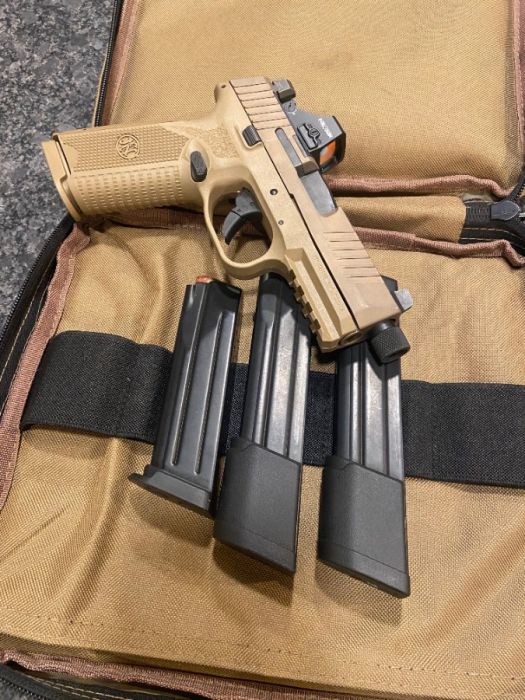 FN 509 Tactical FDE 9mm Pistol + Red Dot + Mags