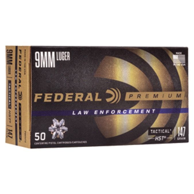 Federal 9mm JHP HST / $490 per 1,000 round case 