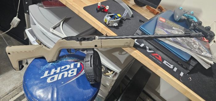 $600 Ruger 10-22 takedown rifle with binary trigge