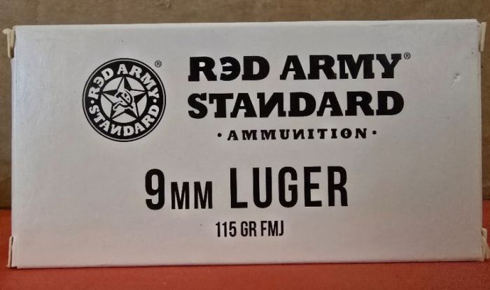 9mm Luger R3D Army Standard, 115 grain FMJ 