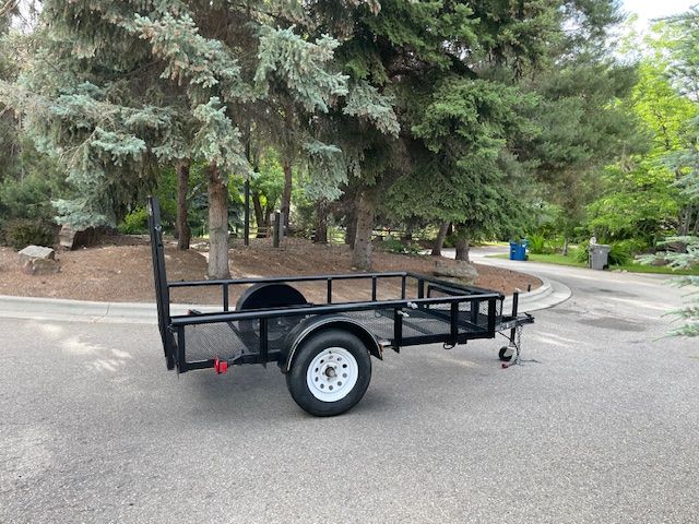 5-6&quot;X 9&#039; Steel Mesh Utility Trailer with Ramp Gate