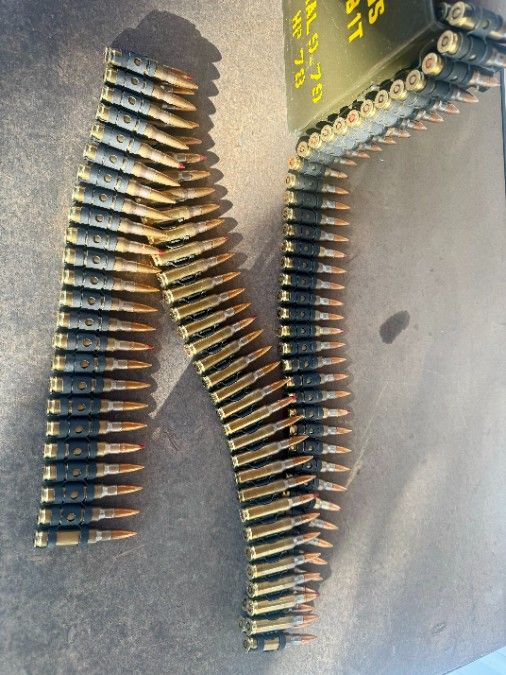 7.62 X 51 Linked Machine Gun Ammo / 200 round Can