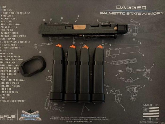 PSA Dagger SW5 Upper w/HA Comp/Magwell/+2 Mag ext