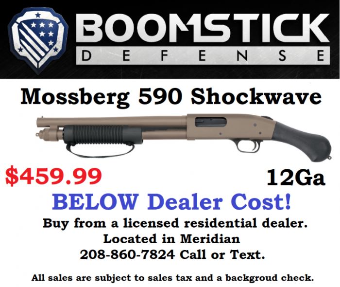 **New** Mossberg 590 Shockwave FDE $459.99