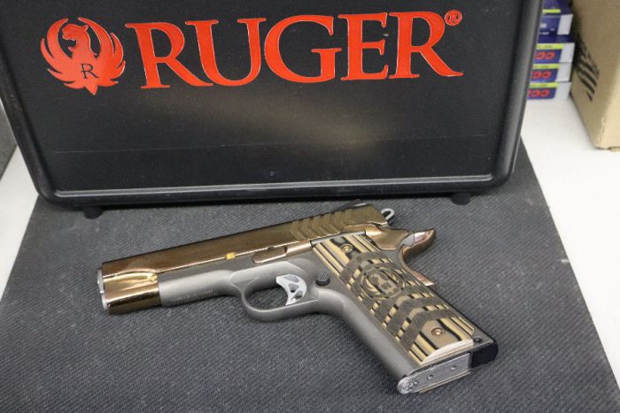 RUGER SR1911 ROSE GOLD, 9MM, 4.25&quot;B, 2-9R, TALO EX