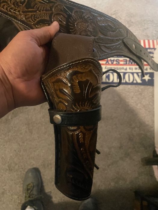 Handmade leather holster for 45 Lc