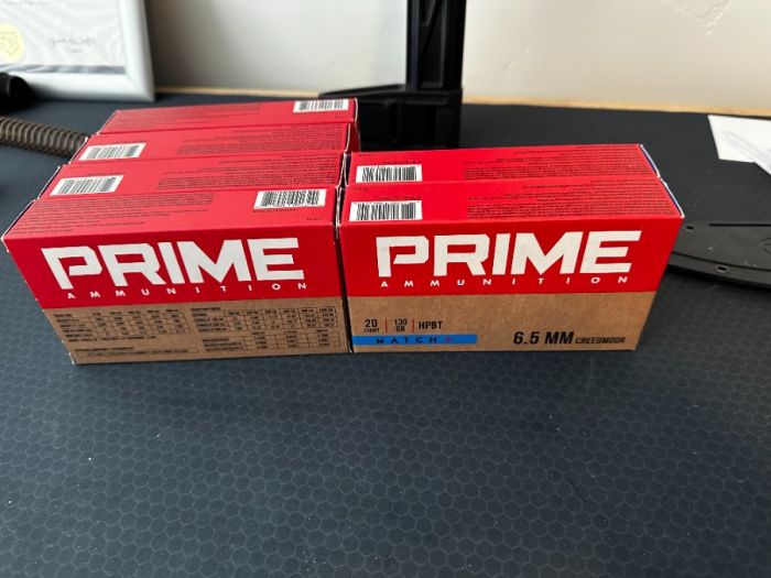 6 Boxes Prime Ammunition 6.5mm