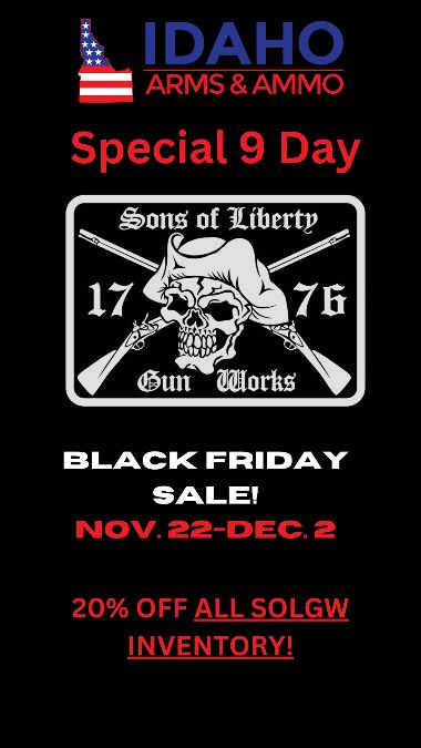 Sons of Liberty Gunworks Black Friday Sale