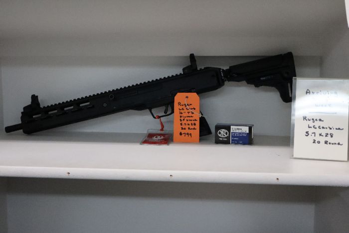 RUGER LC CARBINE 5.7X28 SA RIFLE, 16.25&quot;TFB, FOLDS