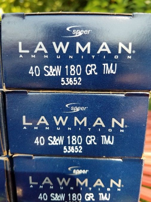 .40 S&amp;W Blazer &amp; Speer Lawman 180gr