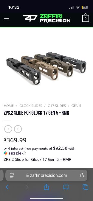 Glock 17 slide 