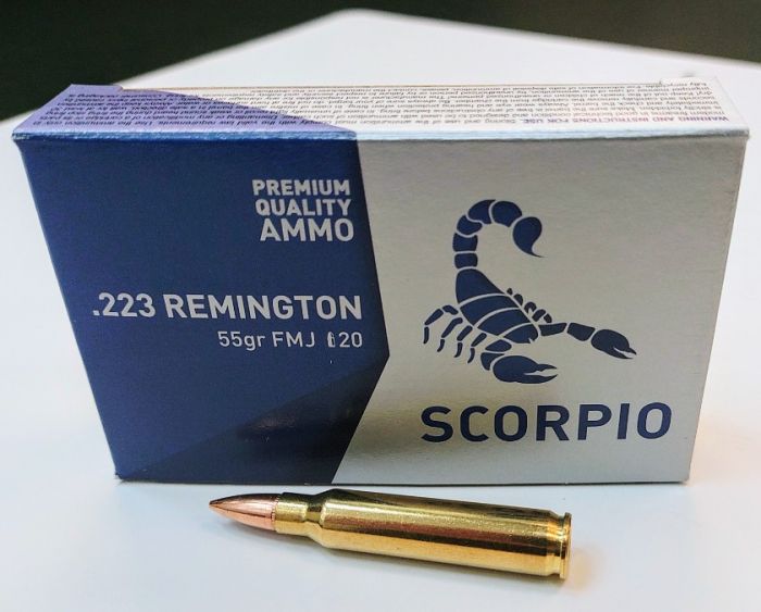 SCORPIO .223 REMINGTON 55GR FMJ 1000 ROUND CASE