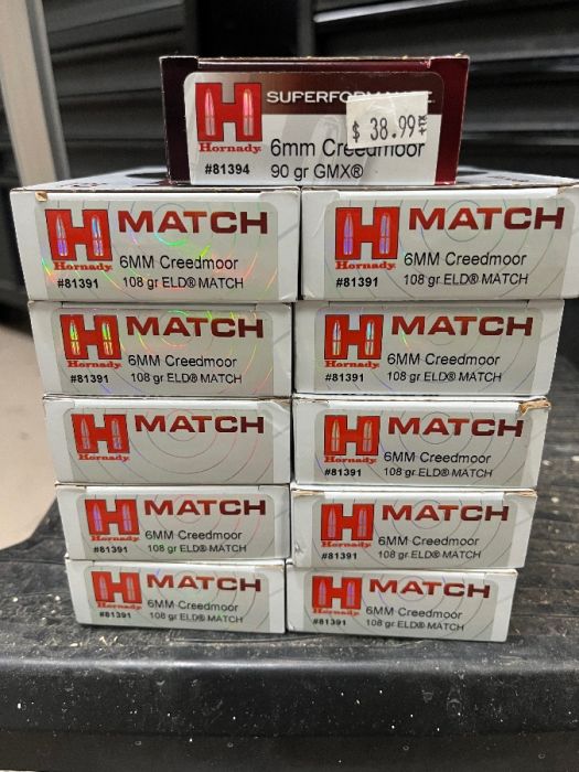 Hornady 6mm Creedmoor ammo