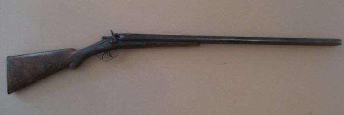 Antique H. Pieper Double Barrel Shotgun