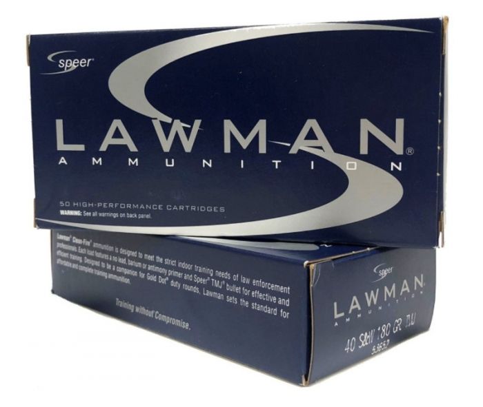 .40 S&amp;W Speer Lawman 180gr or 165gr TMJ