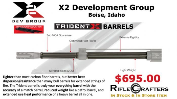 X2 Development Trident Barrel 16&quot; Mid-Length Gas S