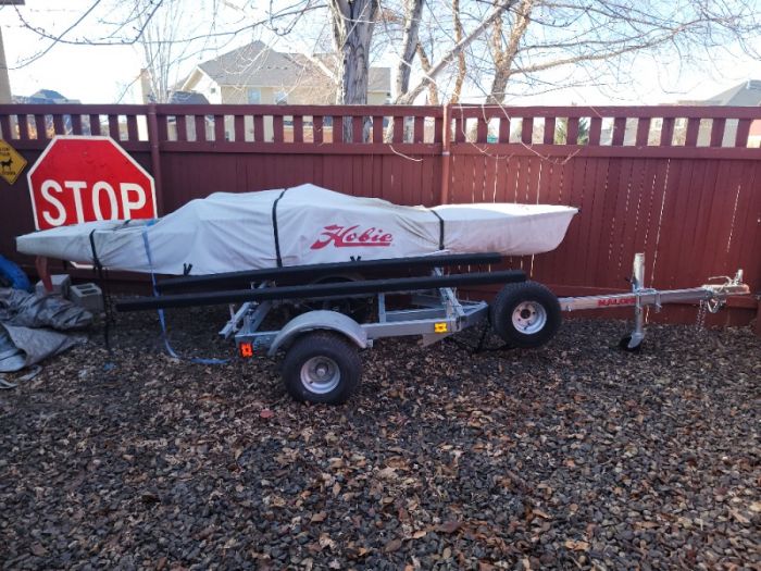 2016 Hobie proangler 14 foot w/ malone tandem trai