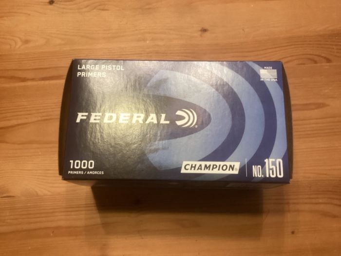 1 boxes LRG Pistol primers Fed. 60 $  box