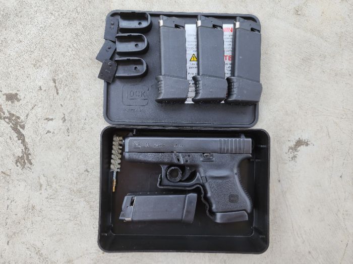 Glock 36 3rd Gen .45acp w/ Extra Mags &amp; Extensions