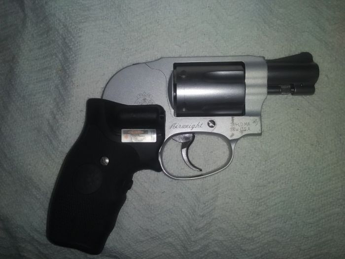 Smith and Wesson 38 spl +P, with laser sight