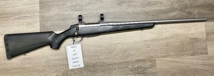 TIKKA T3 270 WIN WITH TALLEY RINGS 