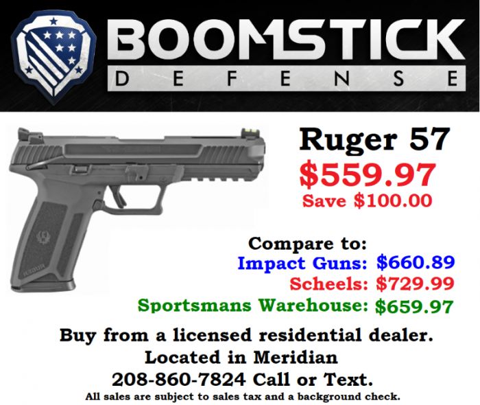 **New** Ruger 57 Below Dealer Cost! $559.99