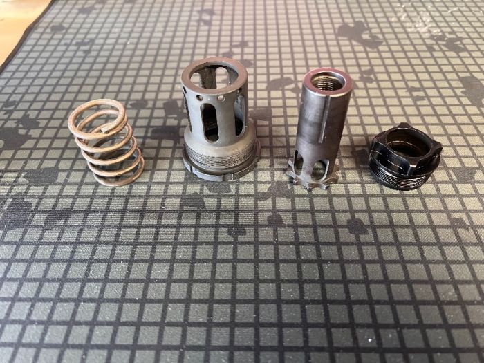 Silencerco booster assembly and 1/2x28 piston