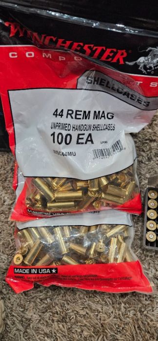 44 mag brass new and used