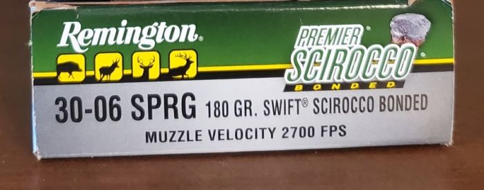 30-06 - Remington 180GR Swift Scirocco Bonded