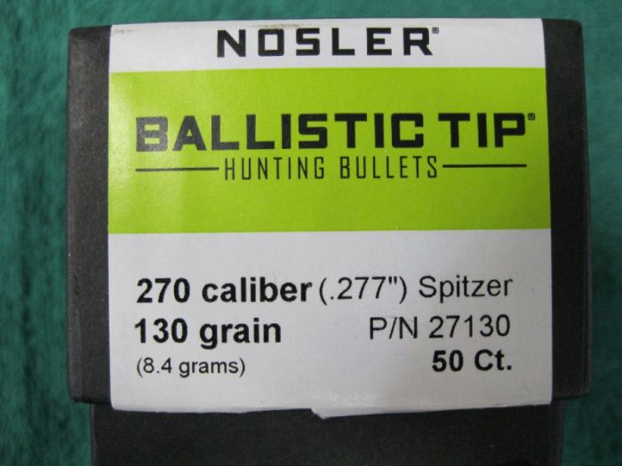 270 Caliber Bullets for reloading