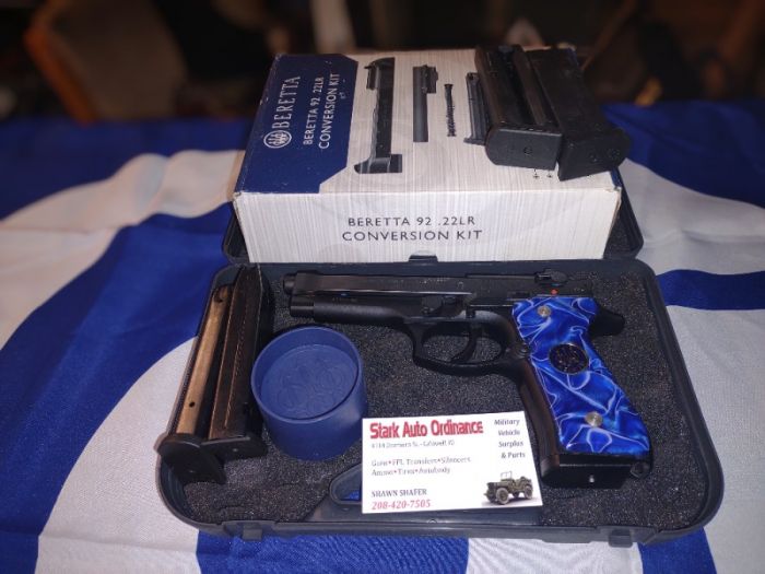 Beretta 92 Series 9mm w/ conv for .22 LR   BEAUTY!