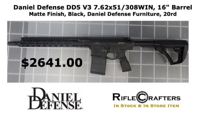 Daniel Defense DD5 V3 .308 WIN 16&quot; Barrel