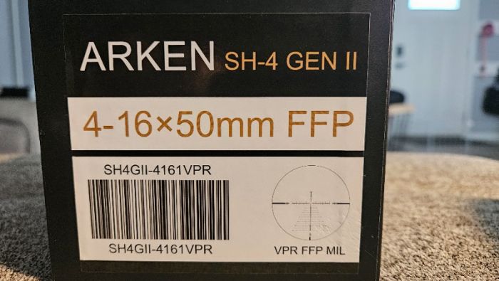 Arken SH-4 Gen2 4-16x50 FFP MIL Riflescope