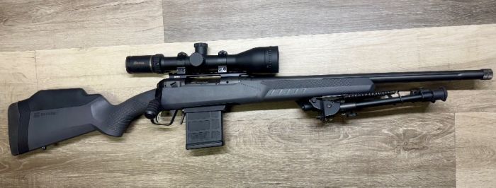 SAVAGE 110 308 TACTICAL, BURRIS MTAC SCOPE