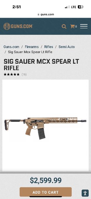 Sig MCX Spear 556