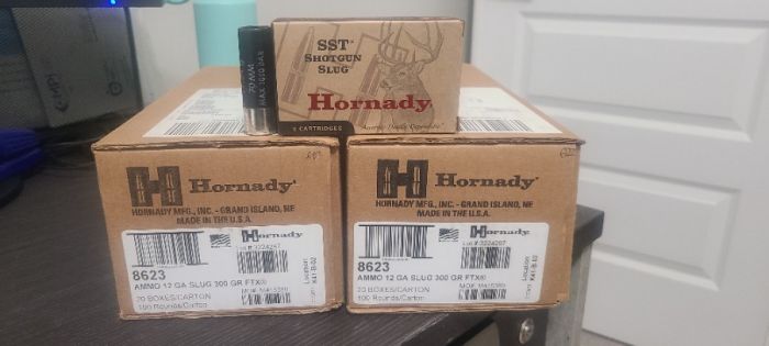 Hornady SST 12 Gauge  2-3/4&quot; 300gr FTX Slugs