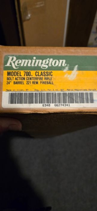 New Remington model 700 Classic in .221 Fireball