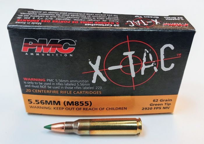 PMC X-TAC M855 5.56 62 GR GREEN TIP  1000 RN CASE