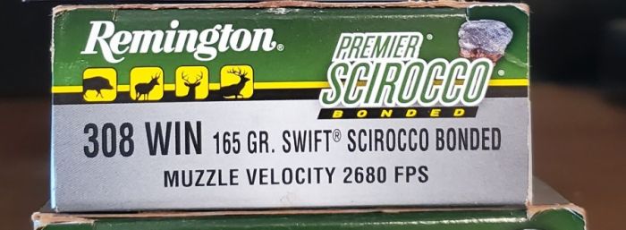 308win - Remington 165GR Swift Scirocco Bonded