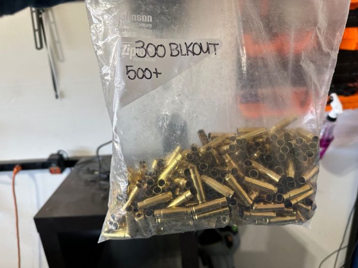 9x11” box full of 300 Blackout brass 