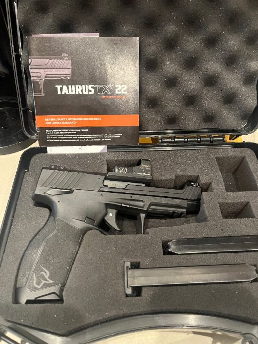 Taurus TX 22 Comp. First Gen includes Burris FF3. 