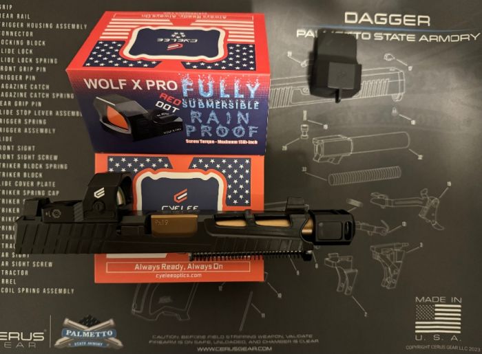 PSA Dagger 9mm SW5 w/ Cyelee Wolf X Pro &amp; HA Comp 