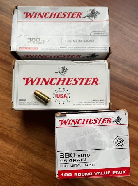 .380 Auto/ACP Ammunition, Various Brands FOR SALE